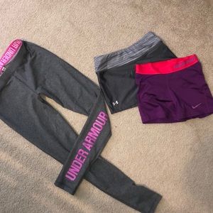 S/M Under Armor and Nike Leggings and Spandex